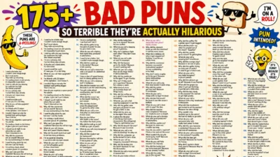 175+ Bad Puns So Terrible They're Actually Hilarious