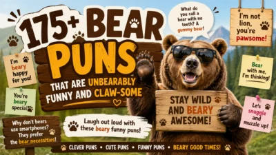 175+ Bear Puns That Are Unbearably Funny and Claw-some