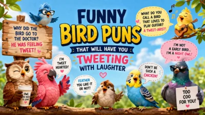 Funny Bird Puns That Will Have You Tweeting With Laughter 🐦