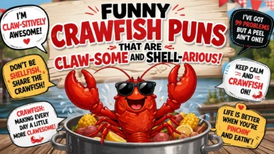 Funny Crawfish Puns That Are Claw-some and Shell-arious