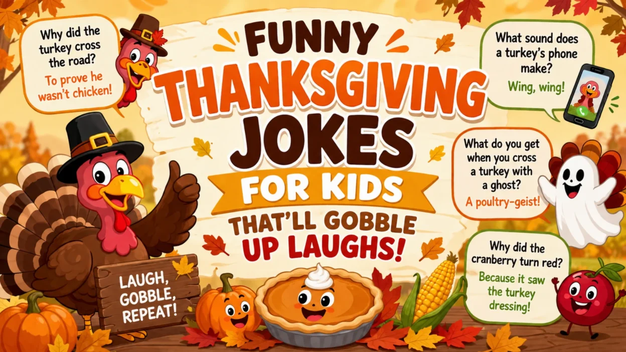 Funny Thanksgiving Jokes for Kids That'll Gobble Up Laughs