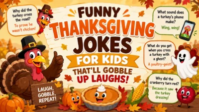 Funny Thanksgiving Jokes for Kids That'll Gobble Up Laughs