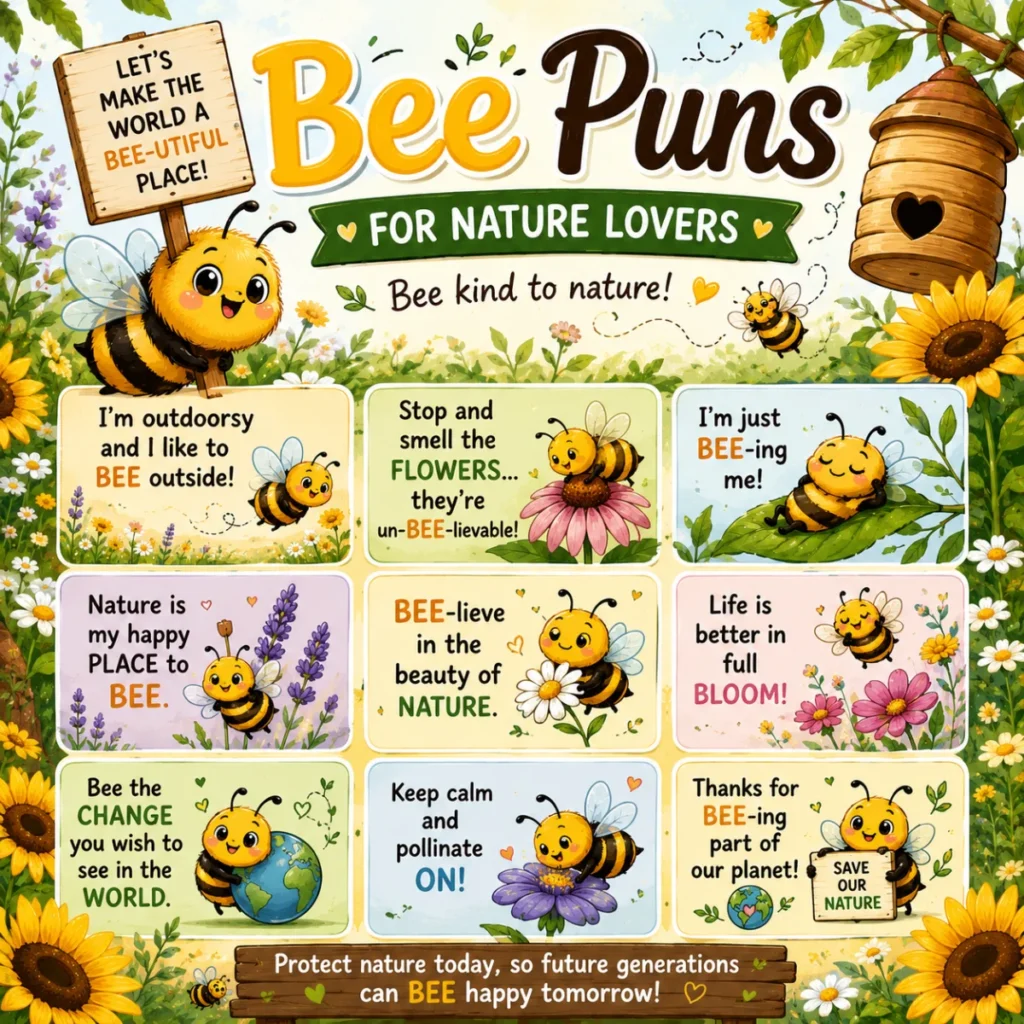 🌻 Bee Puns for Nature Lovers