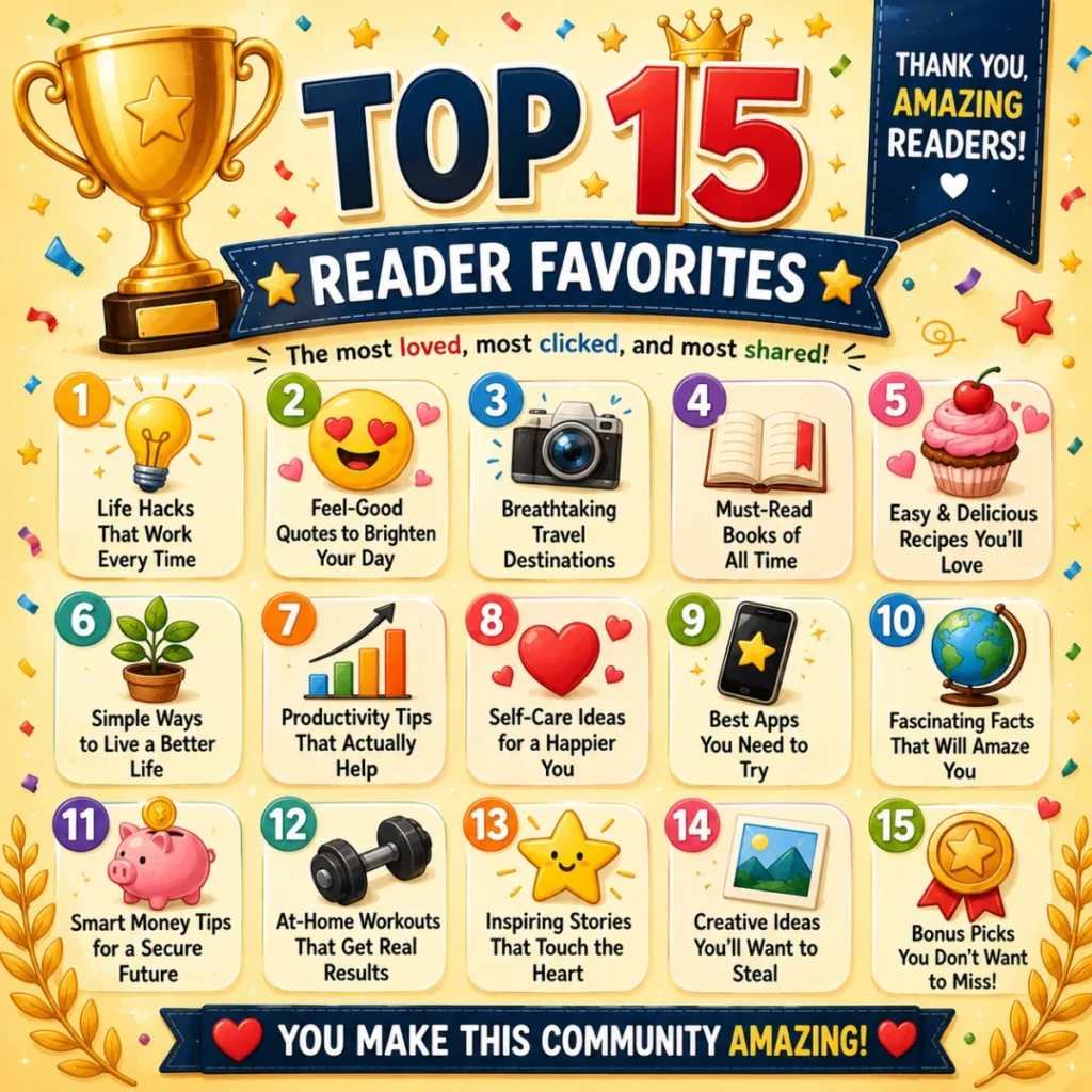 🏆 Top 15 Reader Favorites