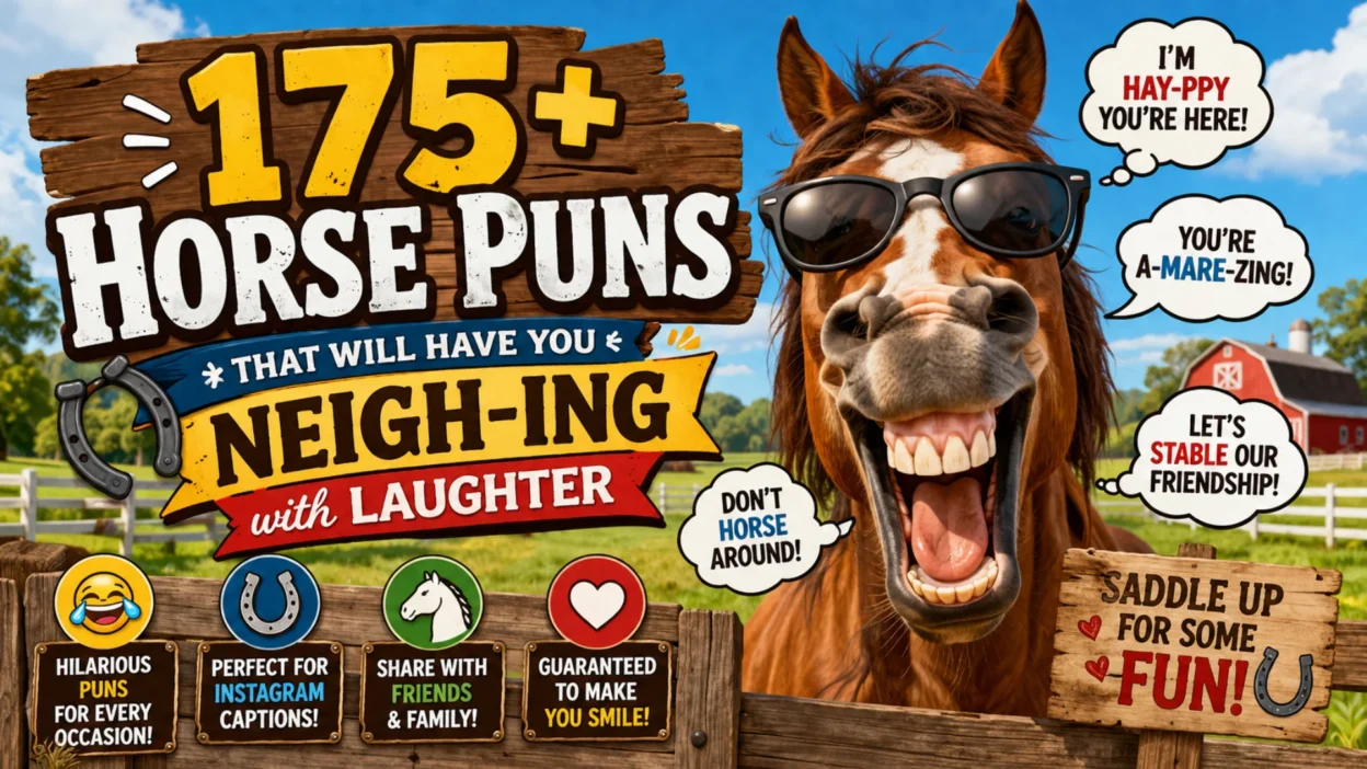 🐴 175+ Horse Puns That Will Have You Neigh-ing with Laughter