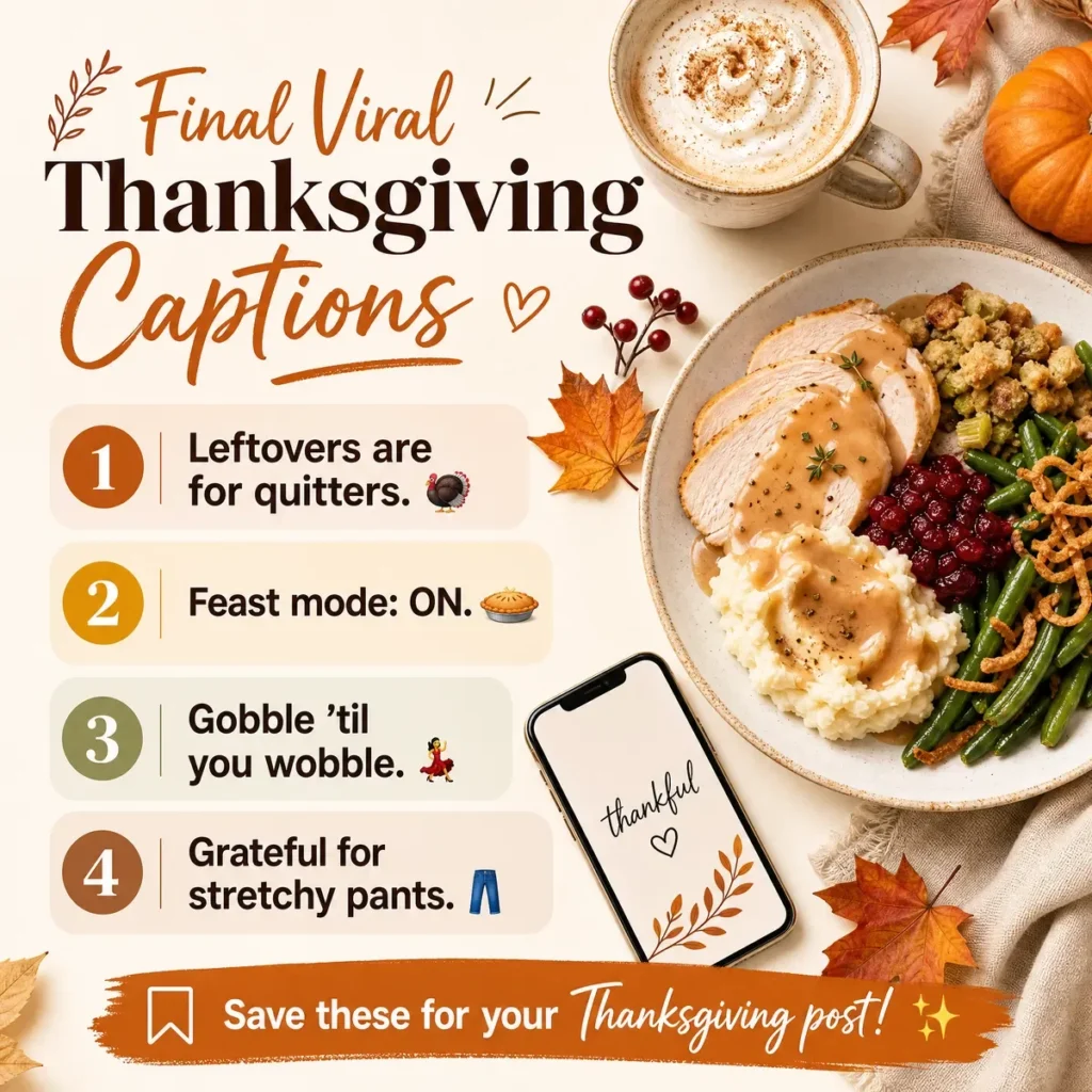 Thanksgiving celebration banner showing a festive dinner table with turkey, pumpkin pie, and happy people laughing together in a warm autumn setting.
