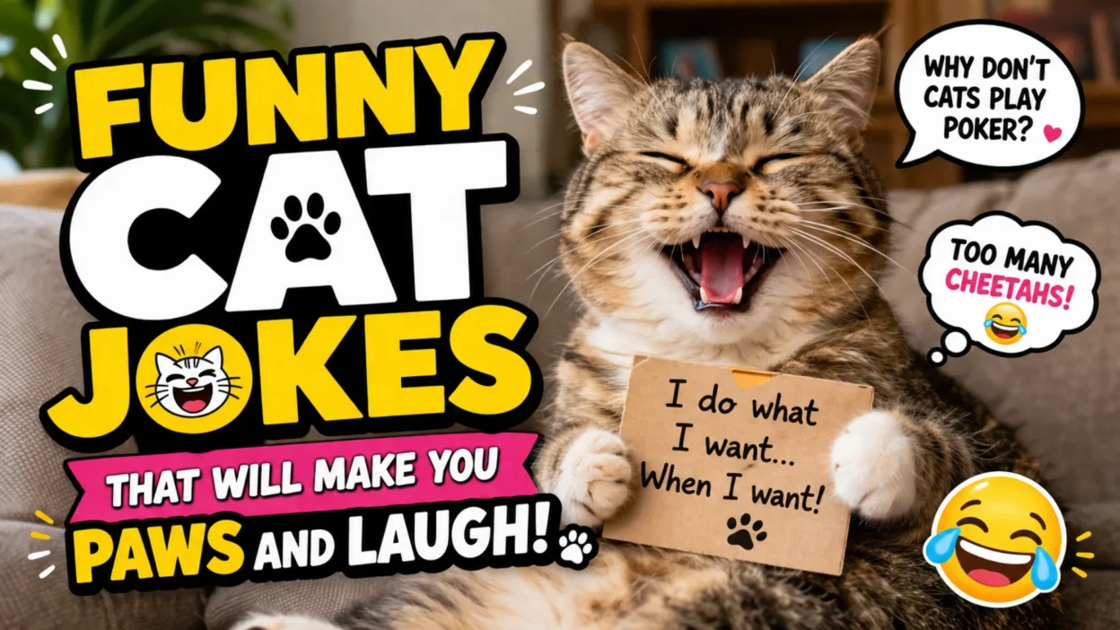 😹 Funny Cat Jokes That Will Make You Paws and Laugh