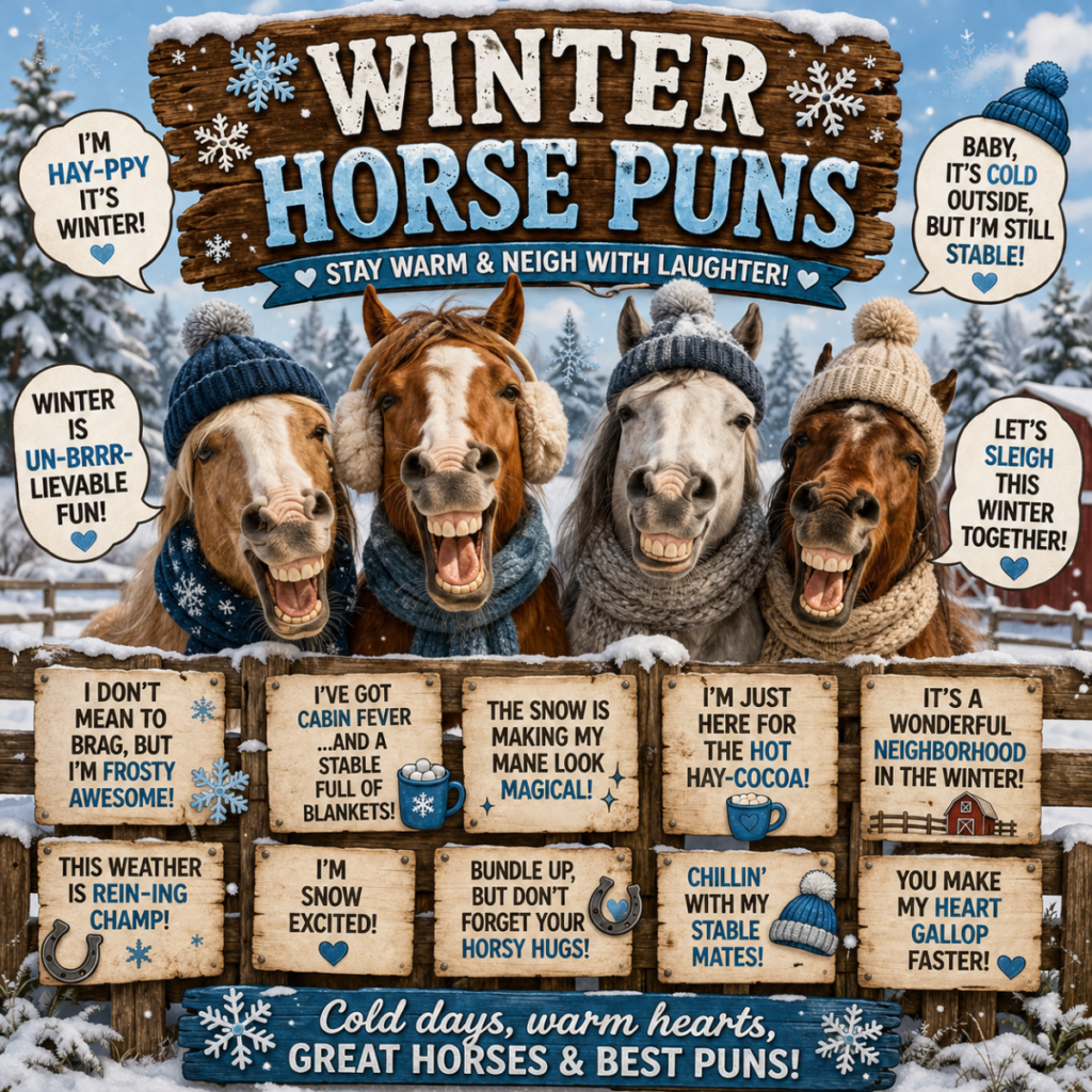 ❄️ Winter Horse Puns