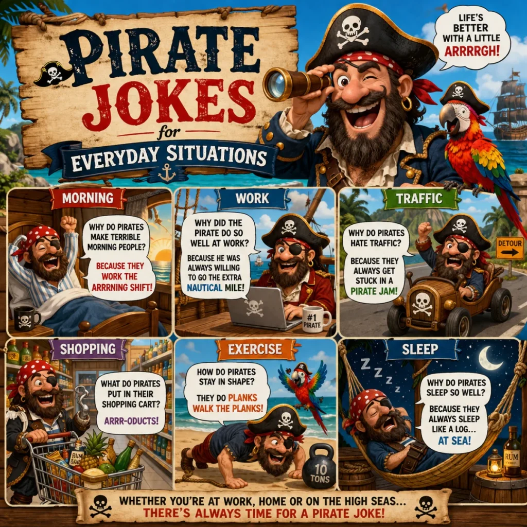🌊 Pirate Jokes for Everyday Situations
