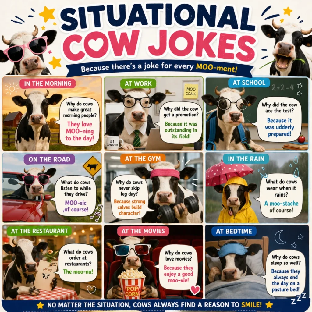 🌟 Situational Cow Jokes