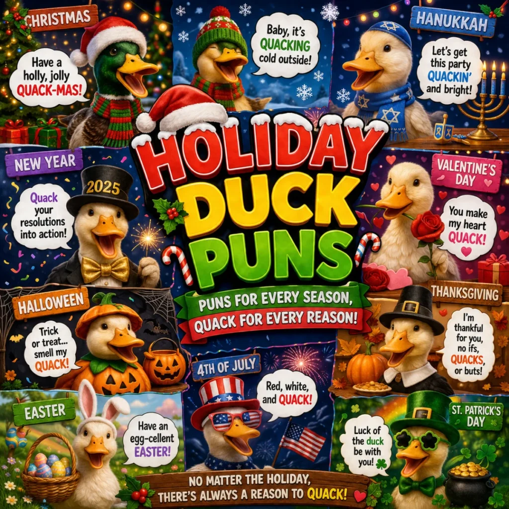 🎄 Holiday Duck Puns