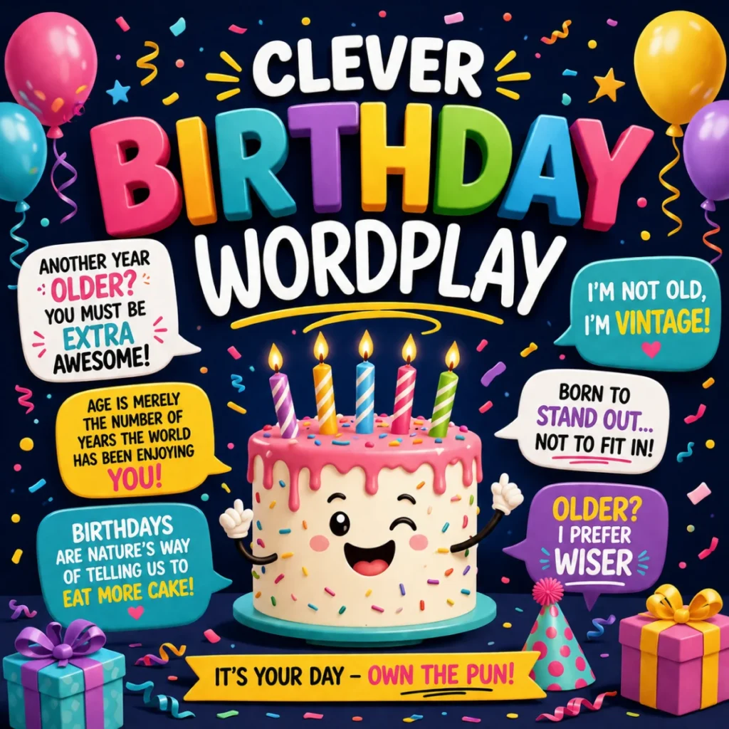 🎈 Clever Birthday Wordplay