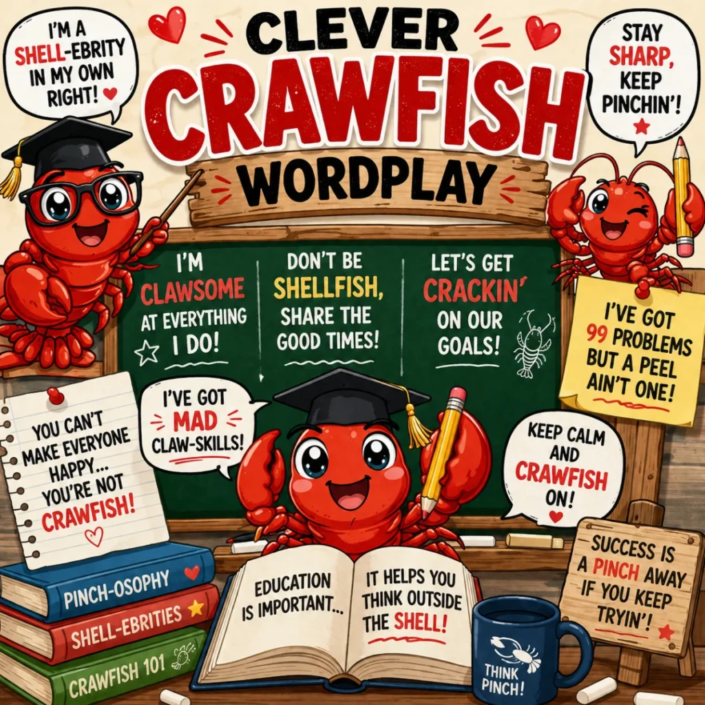 🎓 Clever Crawfish Wordplay