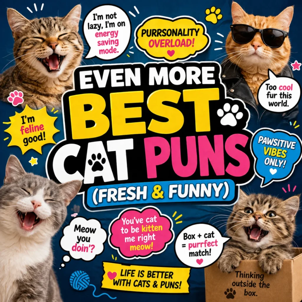 🐱 Even More Best Cat Puns (Fresh & Funny)