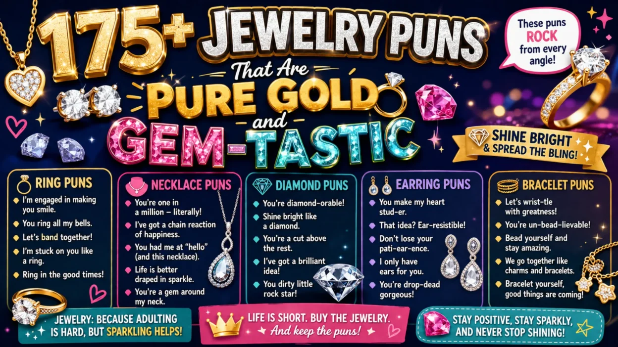 💎 175+ Jewelry Puns That Are Pure Gold and Gem-tastic