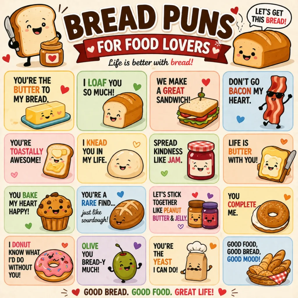 🥪 Bread Puns for Food Lovers