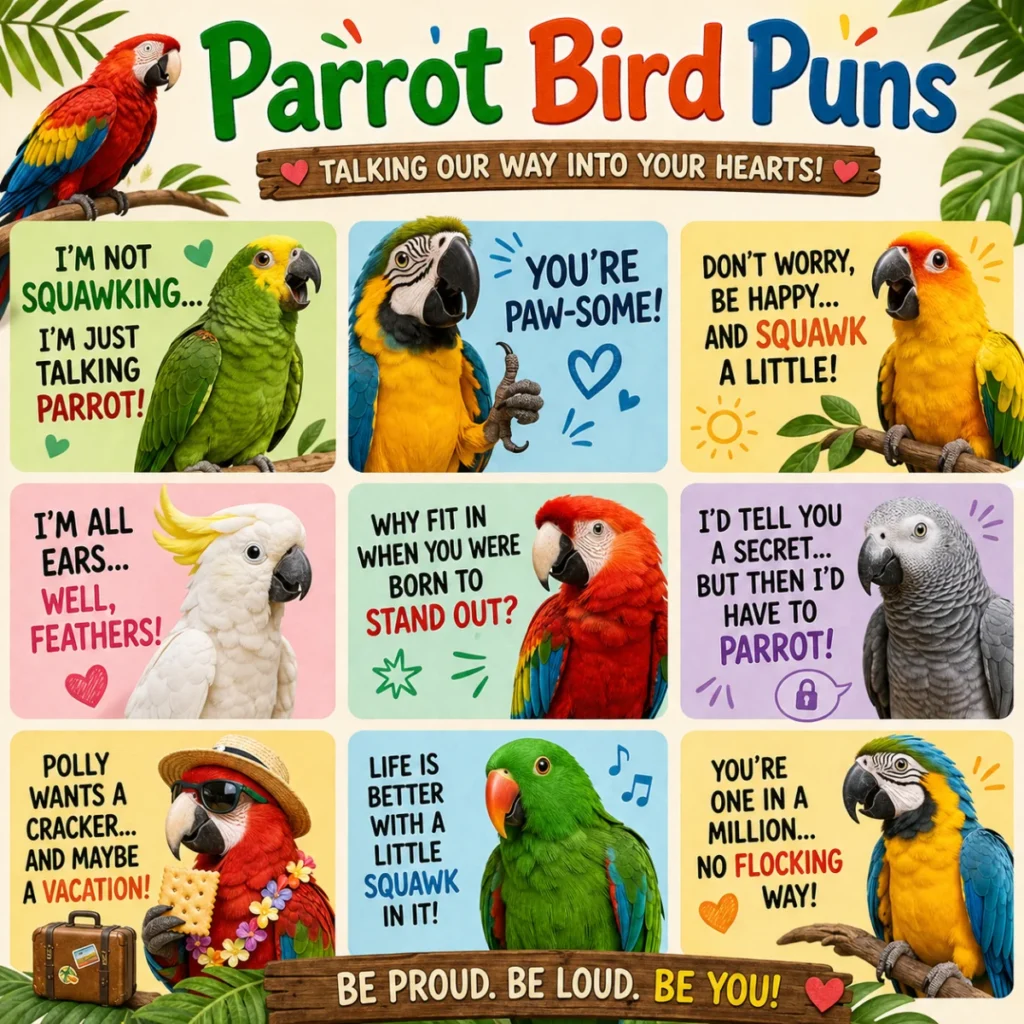 🦜 Parrot Bird Puns